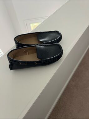 Janie and Jack Navy Kids Moccasin Loafers